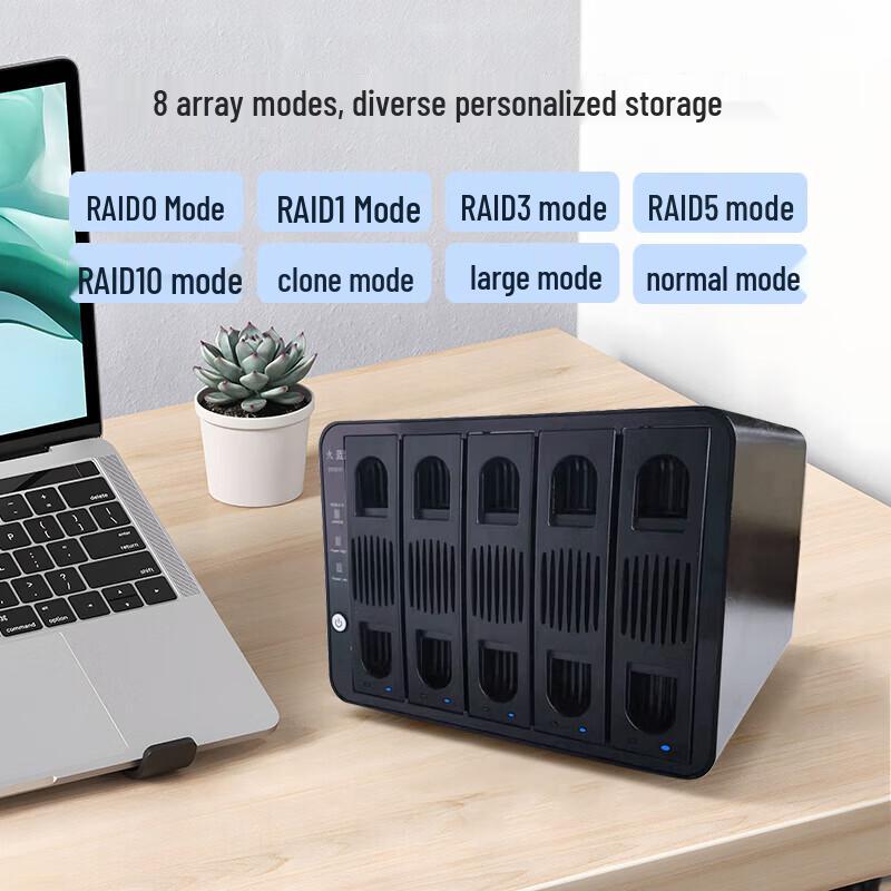 Hoodblue DS5030 5-Bay RAID Hard Drive Array Storage System