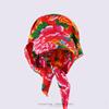 Vintage Floral Bandana Cap Unisex Adjustable Sun Hat With Tie-Up Face Cover Retro Style