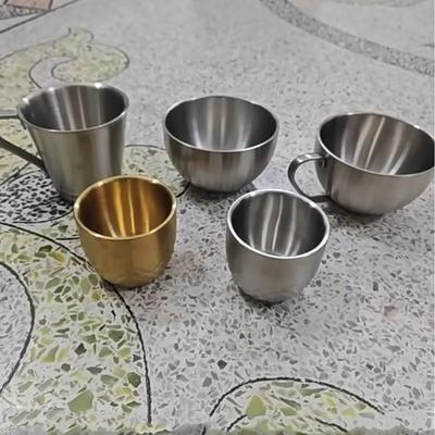 Drinkware Stainless Steel Double Cup Durable Thicked Tea Cup Personalized Sturdy Wine Mug Gift