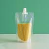 10Pcs Grain Storage Bag, Kitchen Suction Nozzle Bag Sealed Sub-bag Household Visual Transparent Food Sealed Bag