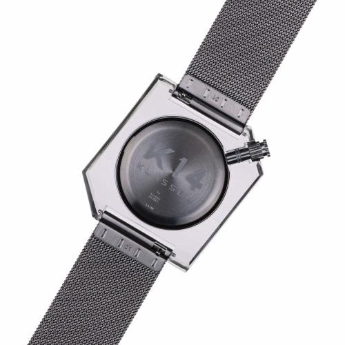 Class Fourteen Women's Watch, 14K Gold, Gun Mesh, 40mm, WKF20GU001M, Men's, Gray