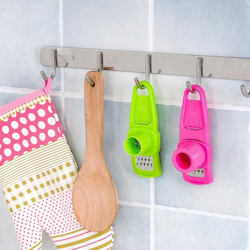 Vitlökspress Multifunktionell Manuell Ingefära Vitlök Malning Rivjärn Skärare Vitlöksskalare Köksredskap Tillbehör Gadget