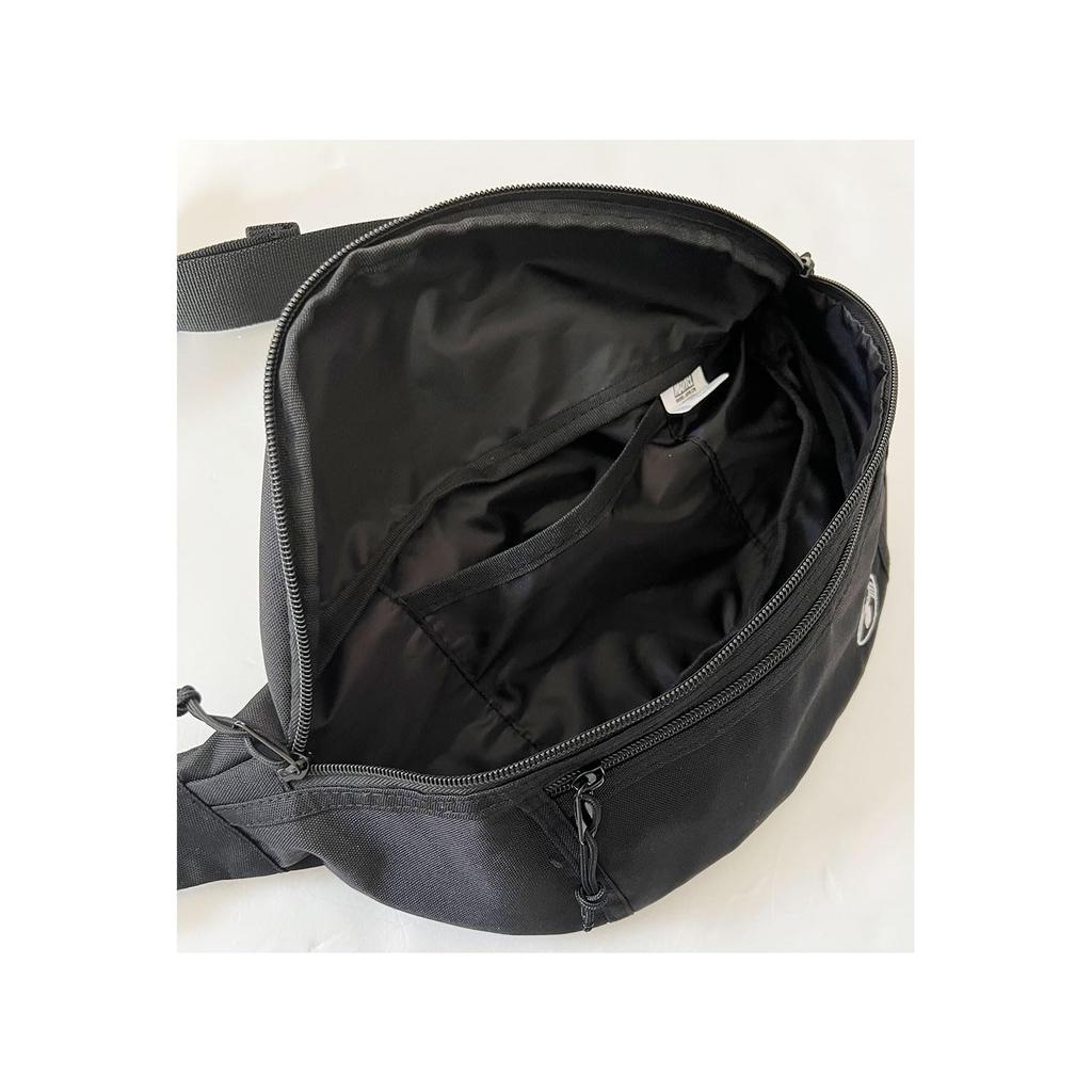 Small Planet Marvel Embroidered Body Bag with Venom Spider Icon, Black