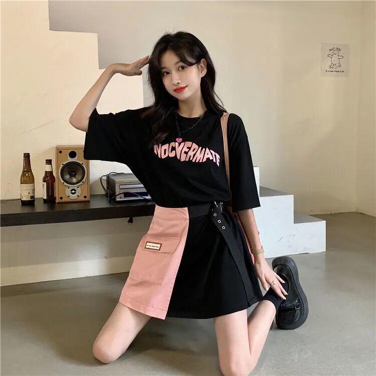 Chic Women's Two-Piece Summer Skirt & T-Shirt Set - 2022 Trendy Design