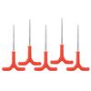 5PCS Threaded Shaft Ice Anchor Set Metal Plastic Tent Stakes Heavy Duty Ground Anchors  Pole Holding
