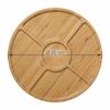 Burr‑free Tea Tray Bamboos Tea Platter Bamboos Grain Serving Plate  Afternoon Tea