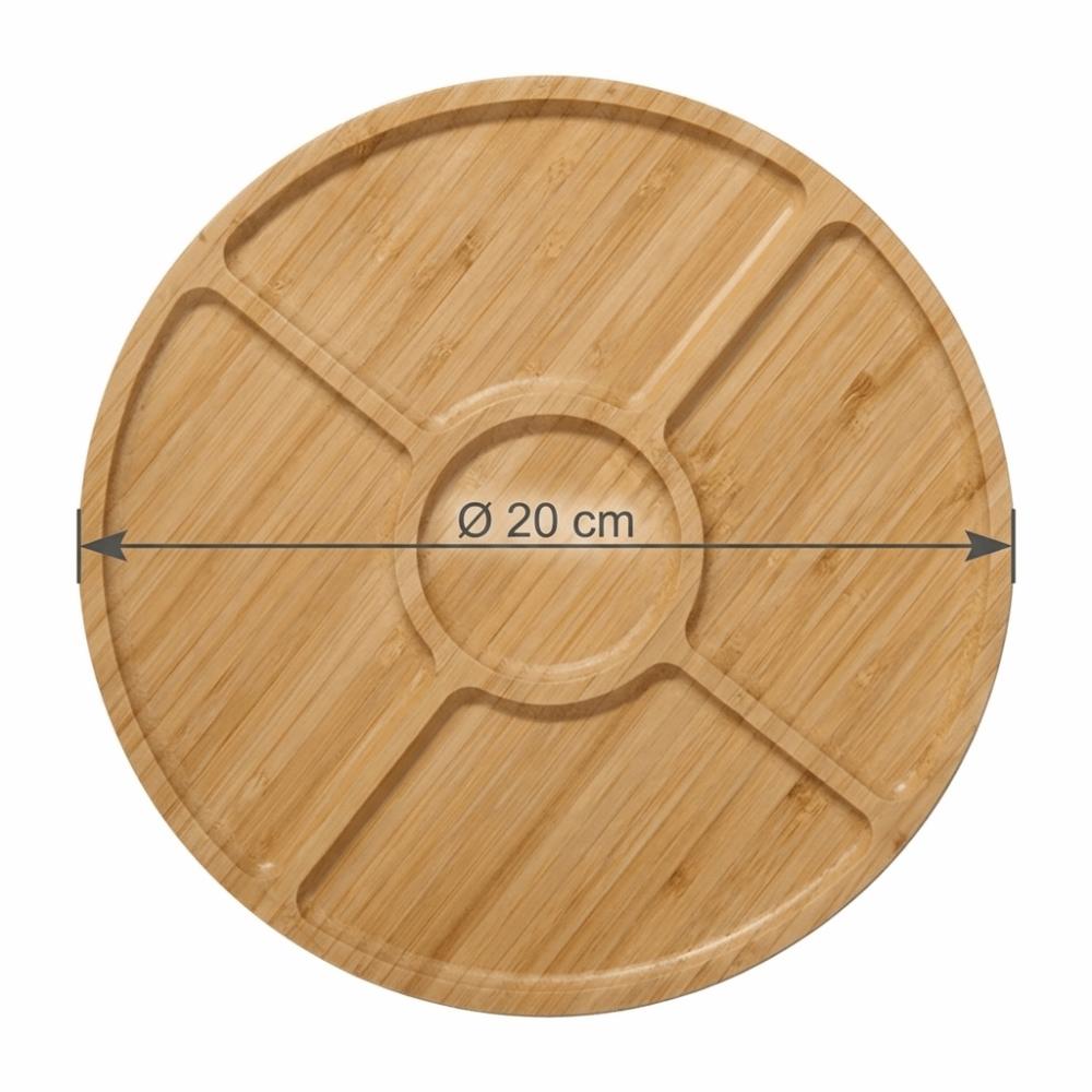 Burr‑free Tea Tray Bamboos Tea Platter Bamboos Grain Serving Plate Afternoon Tea
