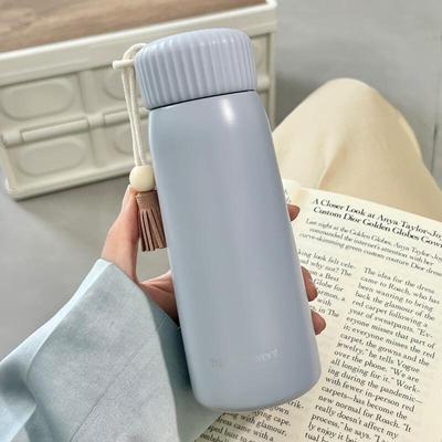 TLAKEHO Korean Style Tassel Insulated Water Bottle
