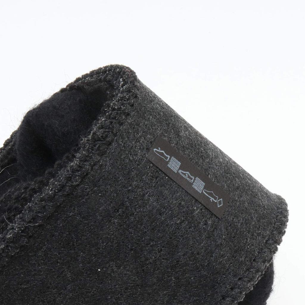 Hall Wool Made in Austria Kitz-Pichler Slippers, (Black, 21.5 cm)