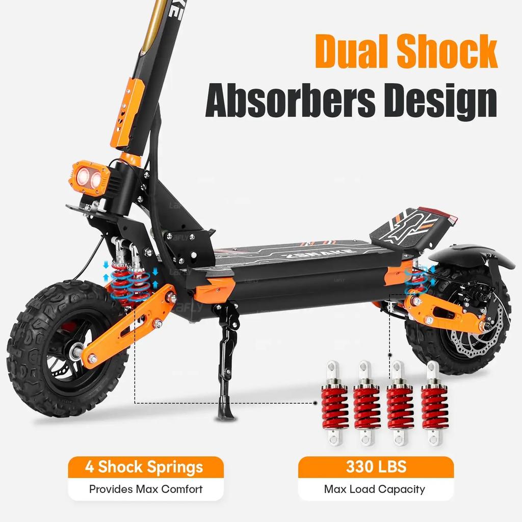 Z36 eScooters 5600W Dual Motor 60V28AH With Turn Signal Electric Scooter Hydraulic Brake 11'' Off-road Tubeless Tire E-Scooter
