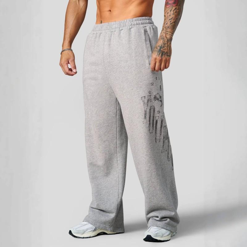 Youngla Herren Locker Gerade Hosen Baumwolle Sportlich Fitnessstudio Training Hosen
