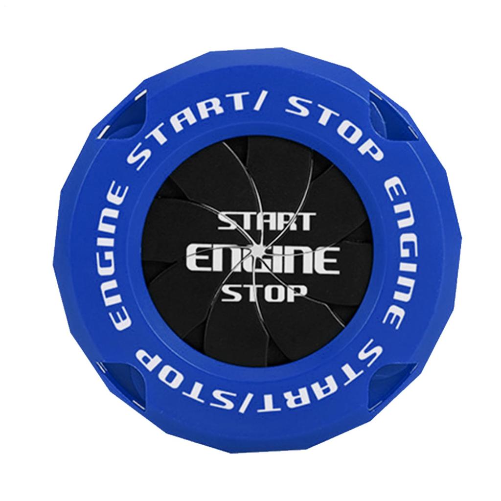 Car Start Button Cover - Engine Start Stop Button Cover Scratch Resistant, Car One