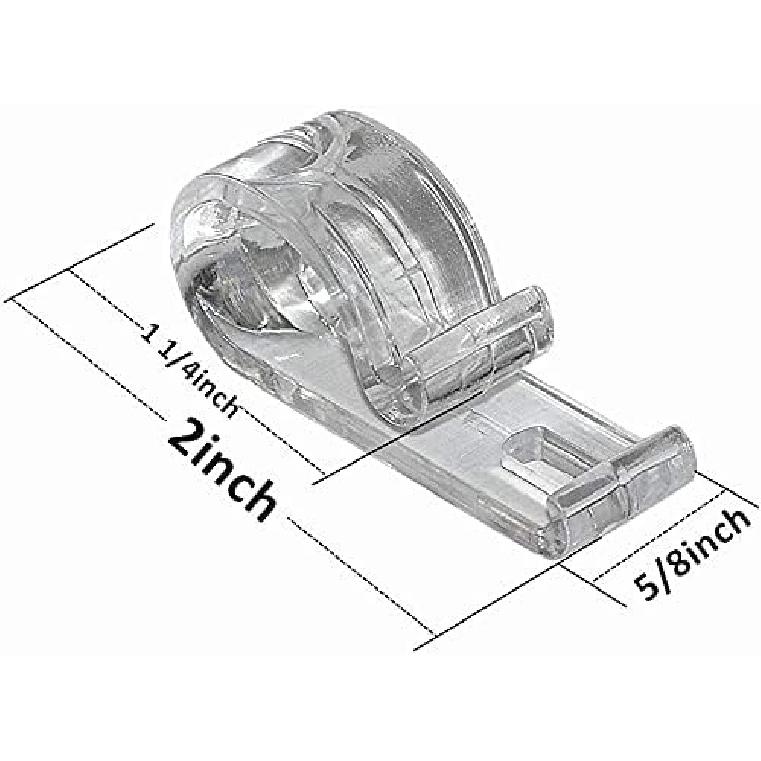 8pcs Roller Shade Clear Saftey Chain Retainer and Cord Guide Fixation Hook P Clip for Roller Blinds Cord Loop and Bead Chain Tension Device