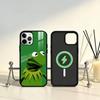 K-Kermit-t the frog Cute Phone Case For iPhone17,16,15,14,13,12,11 Plus,Pro Max Magnetic For Magsafe Wireless Charging