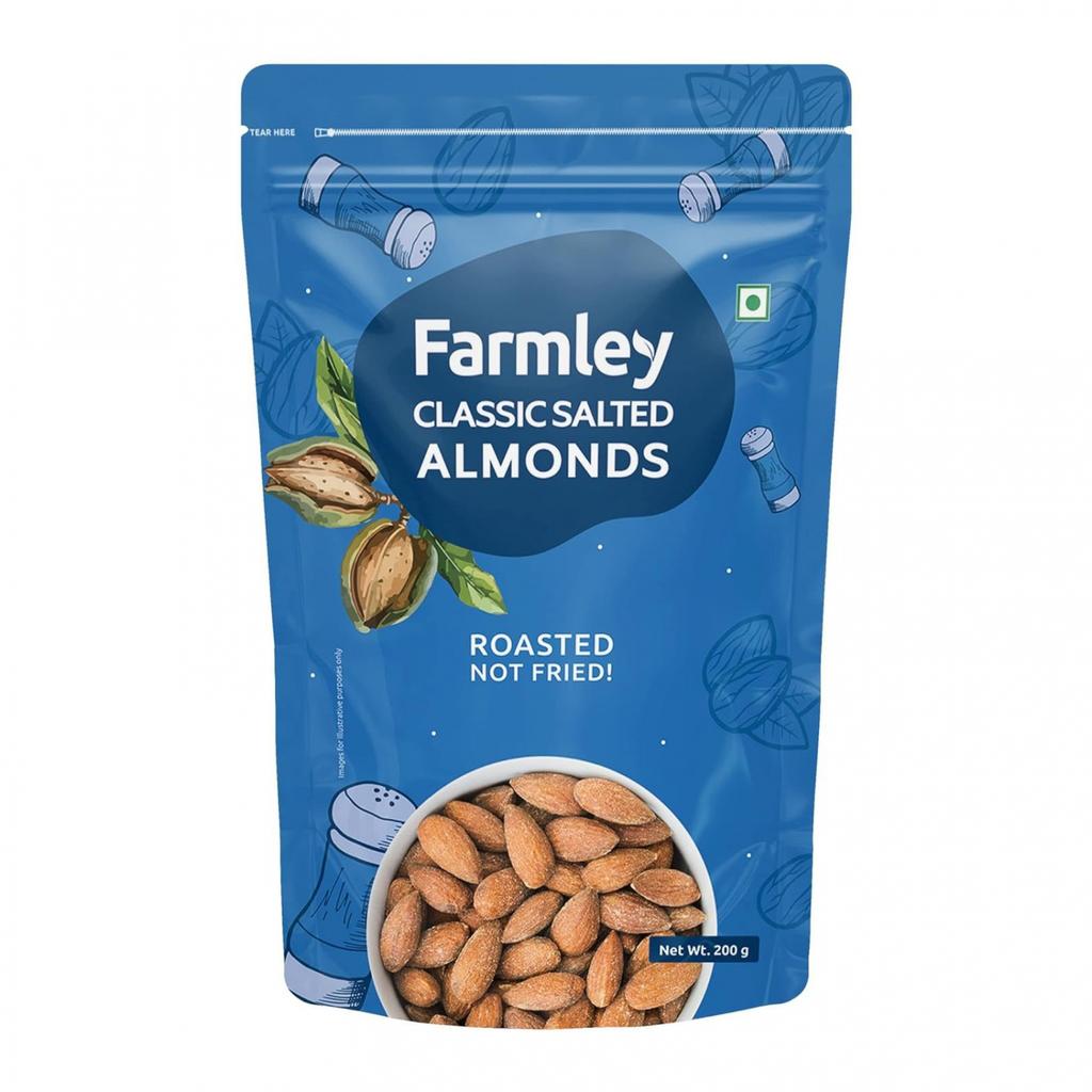 Classic Salted Almonds (200 G), Classic Salted Almonds, Farmley