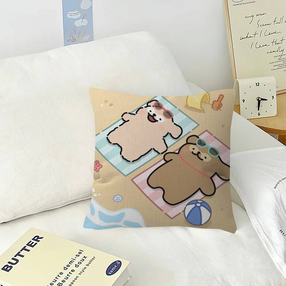 Cartoon Line Dog  Cushion Cover Decorative Pillow Sofa Home Decor case pillow cases