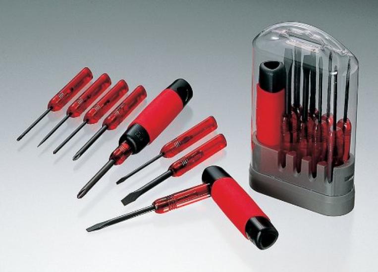 ANEX Screwdriver Rubber Set 6900 Set, Grip, 8-Piece (Phillips 0/Phillips 1/Phillips 2/-2.5/-5.5/-6/Needle/Gimme) No.