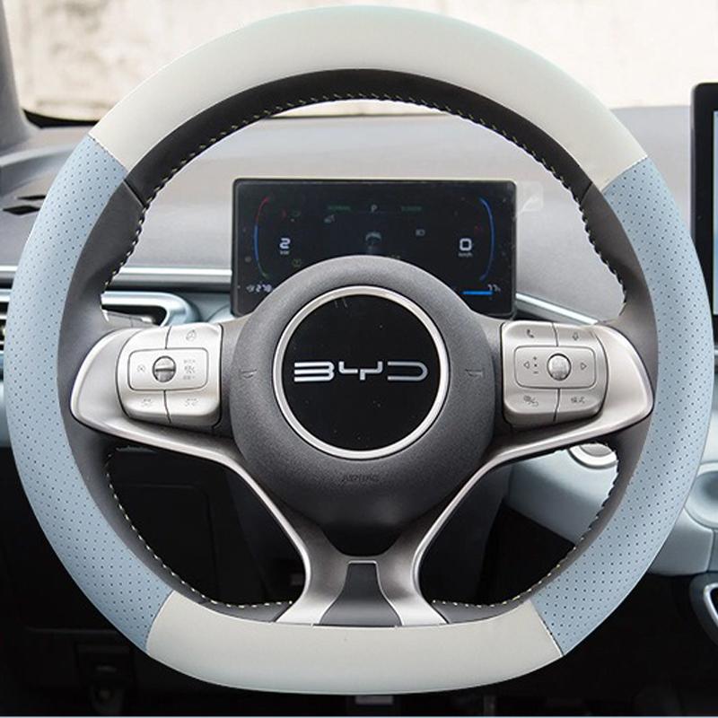 Car Steering Wheel Cover Wrap for BYD DOLPHIN MINI Braid On Steering-Wheel Cover Holder Handbar Protector Auto Cute Accessories