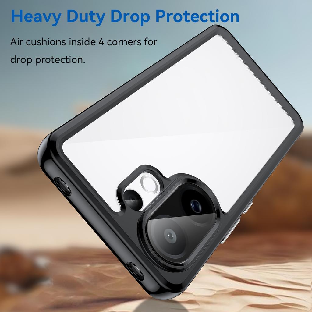 For Vivo S30 5G/V60 5G Case TPU+Acrylic Protective Clear Phone Cover