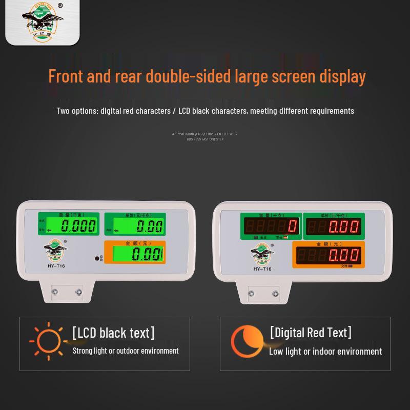 Cantar Digital cu Două Fețe Dahongying 30kg pentru Uz Comercial