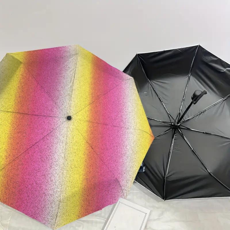 1pc Glitter Circle Pattern Umbrella Design Automatic Opening and Closing Umbrella, High-quality Travel Umbrella, Lightweight and Portable, -09