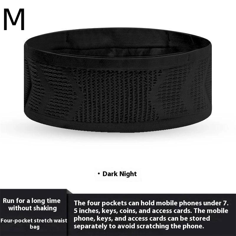 1Pc Seamless Invisible Running Waist Belt Bag Gym Bags Lightweight Invisible Mobile Phone Bags Portable Elastic Run Cycling Bag
