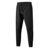 Men Waffle Texture Zipper Pocket Turn Down Collar Slim Fit Jacket Pants Set