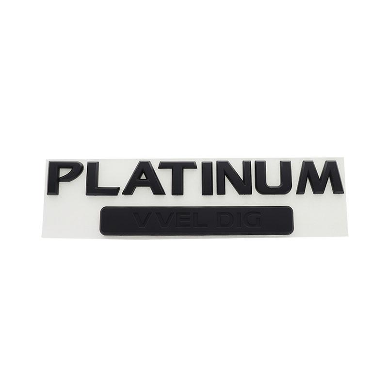 3D Car Styling PLATINUM VVEL DIG for Car Hood Fender Trunk Rear Bonnet Nameplate Decal Emblem Badge Sticker