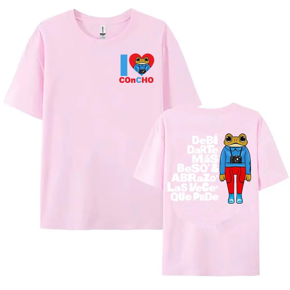 I Love Concho DTMF Printing T-shirt Bad Bunny Debí Tirar Más Fotos Tshirts 2025 Album Graphic Fashion Tee-shirt Women Clothes