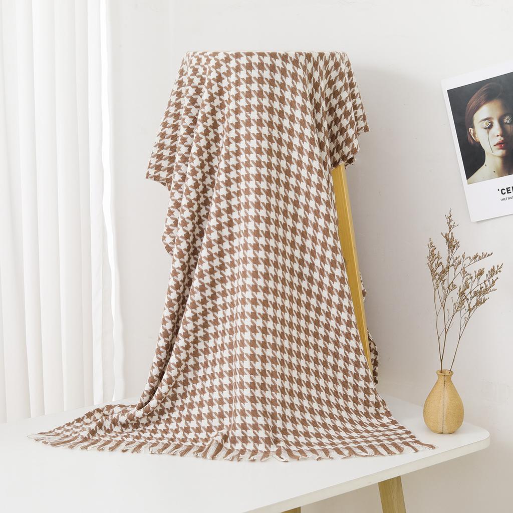 Autumn And Winter New Scarf Women'S Thickened Imitation Cashmere Versatile Student Friendly Shawl Long Checkered Scarf