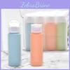 Squeeze Travel Macaron Hose Bottle Filling Set 50ml Suede Cosmetics Lotion Shampoo Storage Bottle