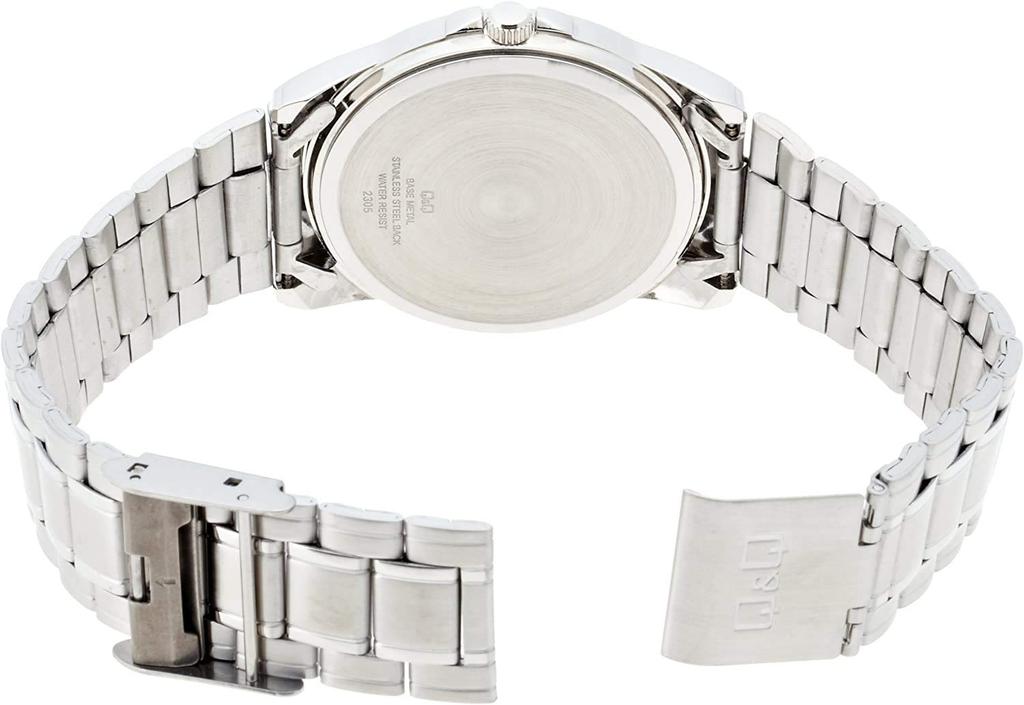 Citizen Q&Q Day&Date A142-214 Men's Silver Watch