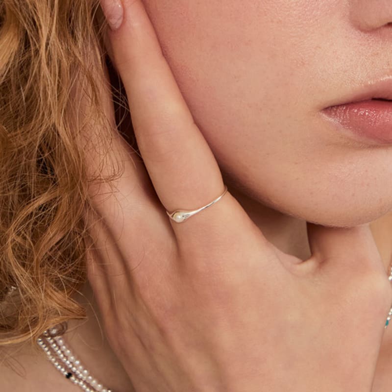 LUNNE Silver 925 Pearl Ring #LSR34