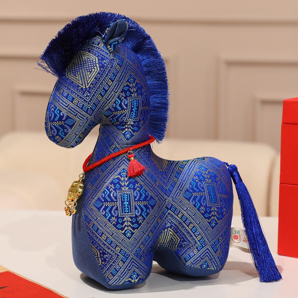 Chinese New Year Horse Plush Toy With Pp Cotton Filling For Holiday Decor And Gifts