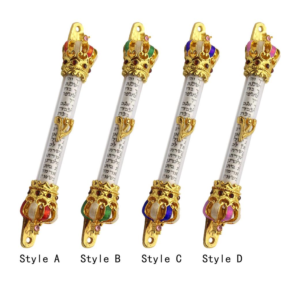 Door Mezuzah Metal Case Mezuza Hannukah Decoration Gifts Home Retro Alloy