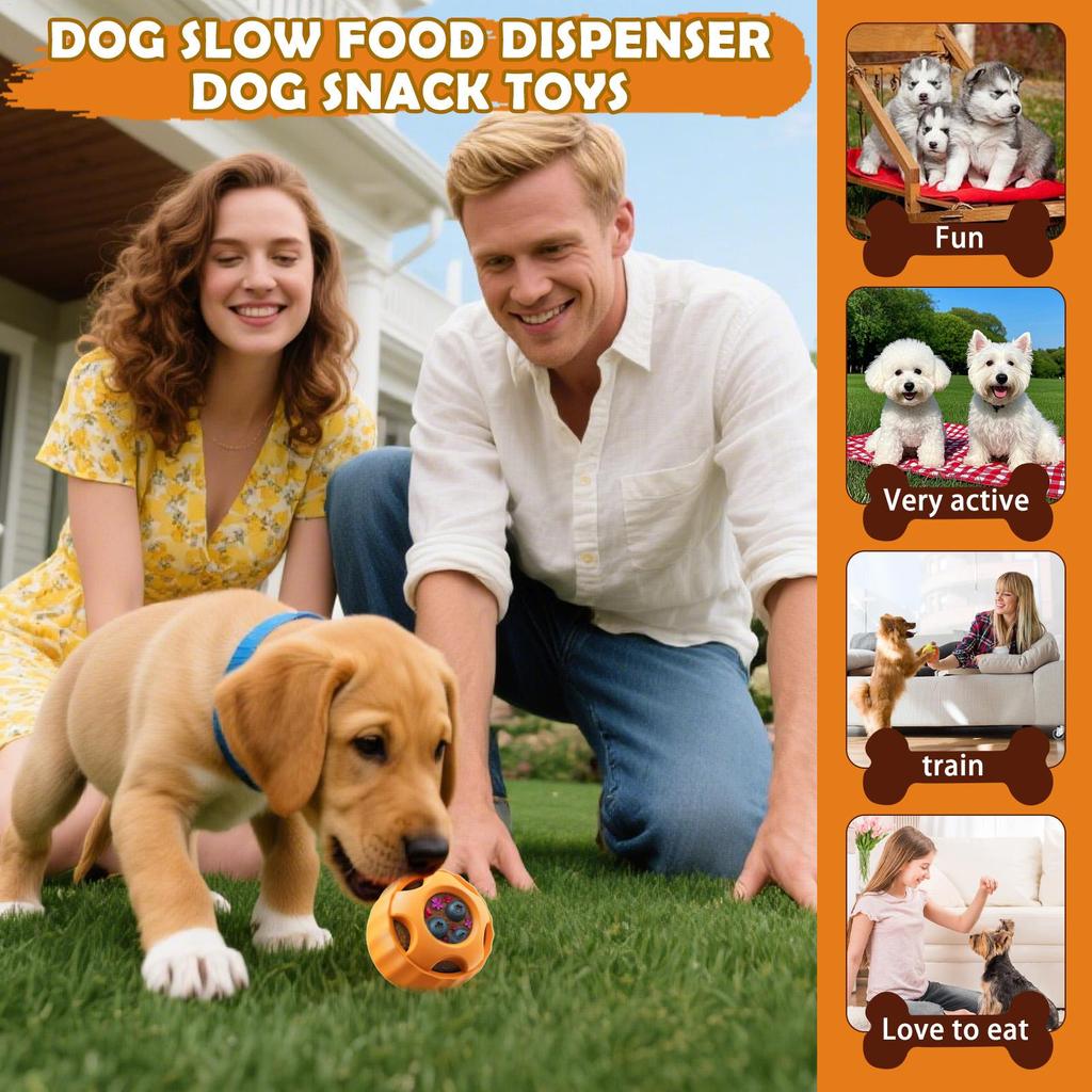 Dog Treat Dispenser Toy Dog Toys Treat Dispensing Puzzle Games Slow Feeder Pet Supplies Ball For Large Breed Puppy Chew Teething