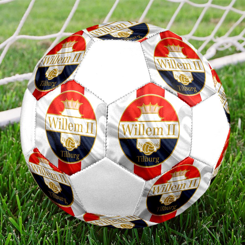 Willem II Tilburg size5 Soccer Ball, colorful, suitable for all ages, machine-stitched, PVC material, competition grade,durable and high bounce