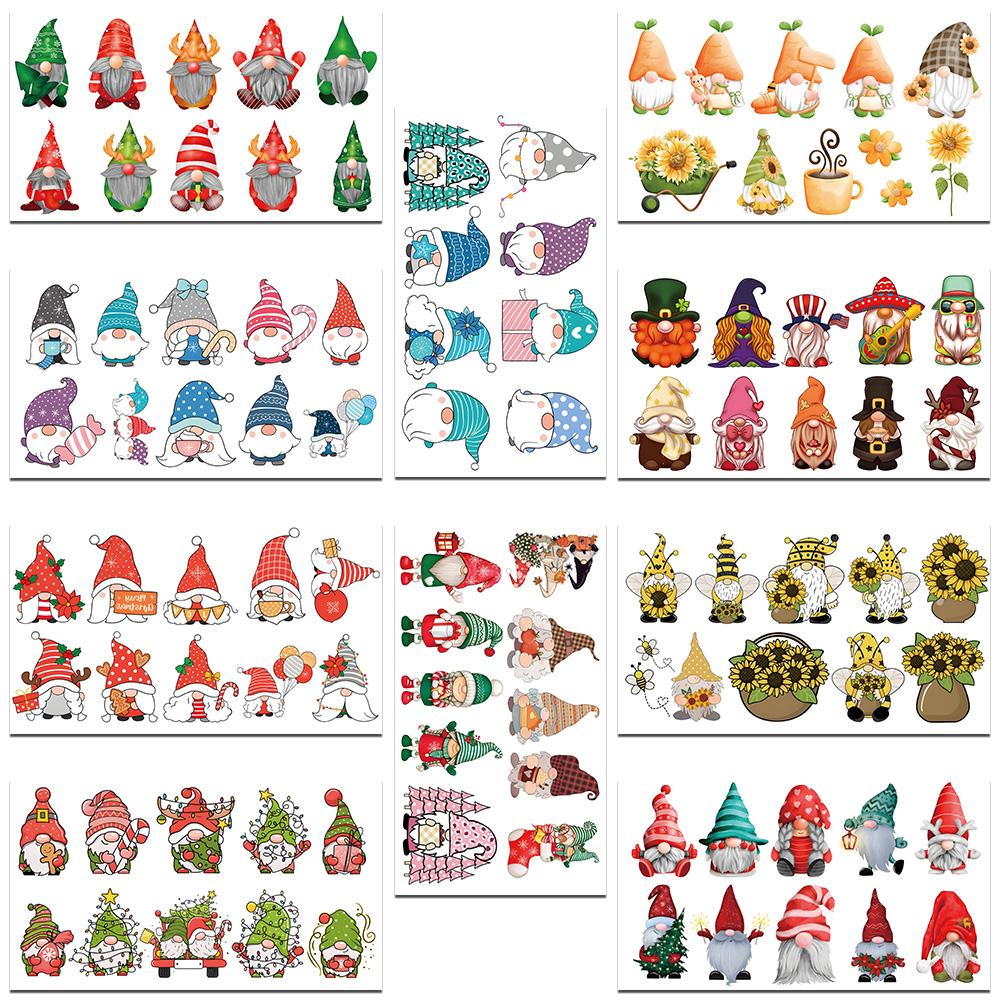 

10 листов мультфильм сад эльф татуировки наклейки для рук лица тела временные декоративные татуировки наклейки детский фестиваль вечеринка принадлежности