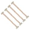 4pcs Face Lift Bands with Clip Women Adjustable Elastic Face Lifting Strap Patch for Hair White
