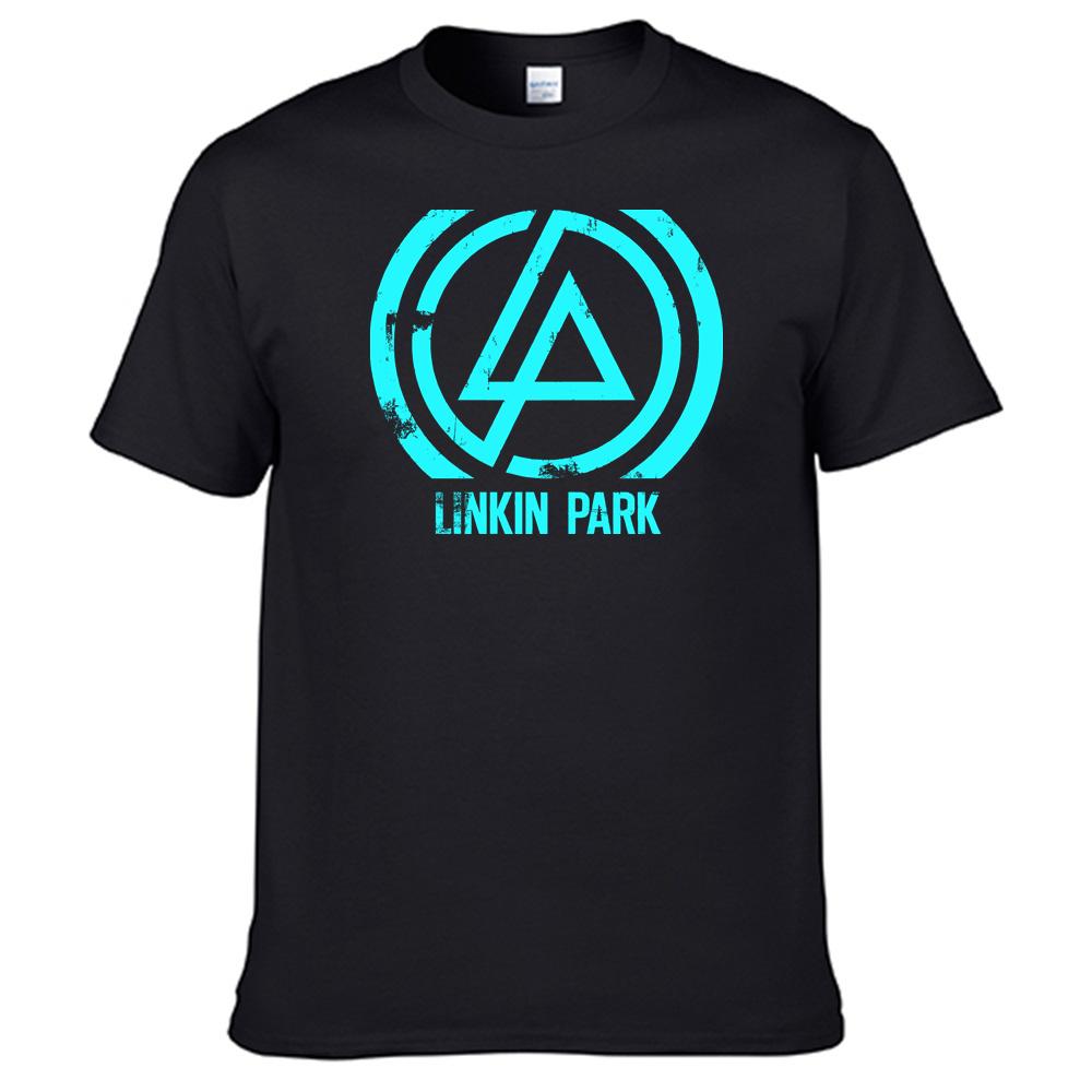 2026 Hot New Linkin Park Band Printed Graphic T-shirt Men's Short Sleeve T-shirt High Quality Women's Clothing Street Wear Casual Loose Tee Top