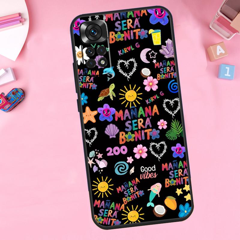 karolg Manana Sera Bonito Case For Xiaomi Redmi Note 11 8 9 10 Pro 12 Turbo 8T 9S 10S 11S 12S Redmi 12C 10C 9C Cover