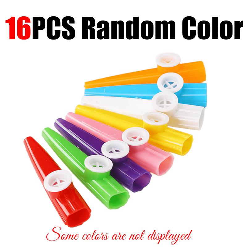 4/8/16PCS Assorted Colorful Plastic Kazoo Whistle Noise Makers Suitable for Party Gathering Games Cheering Up Giveaway Gifts ZYF