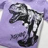 Cotton T-shirt Summer Cartoon Dinosaur Top Cotton Girls' Base Shirt Short-sleeved Girls' T-shirt