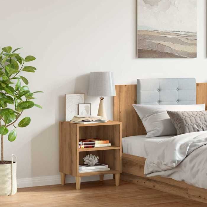 VidaXL Table de chevet chêne artisanal 40x30x50 cm bois d'ingénierie, table d'appoint, armoire de lit, table d'appoint pour 856418