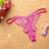 Talos Women Sexy Open Crotch Butterfly Hollow Strap Thong G-String Underwear Briefs Soft Panties