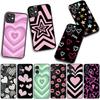 Phone Cover Star Dark Red Heart Love Casing for Xiaomi Poco F7 F6 F8 Ultra F5 X7 X6 X5 X3 NFC M7 M6 Pro C85 C75 C65 C71 C61 Case
