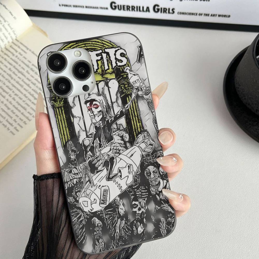 The M-Misfits G-Glenn Danzig Corrugated Stripe Phone Case For IPhone 17 16 15 14 13 12 11 Pro Max Plus Pro Shockproof Cover