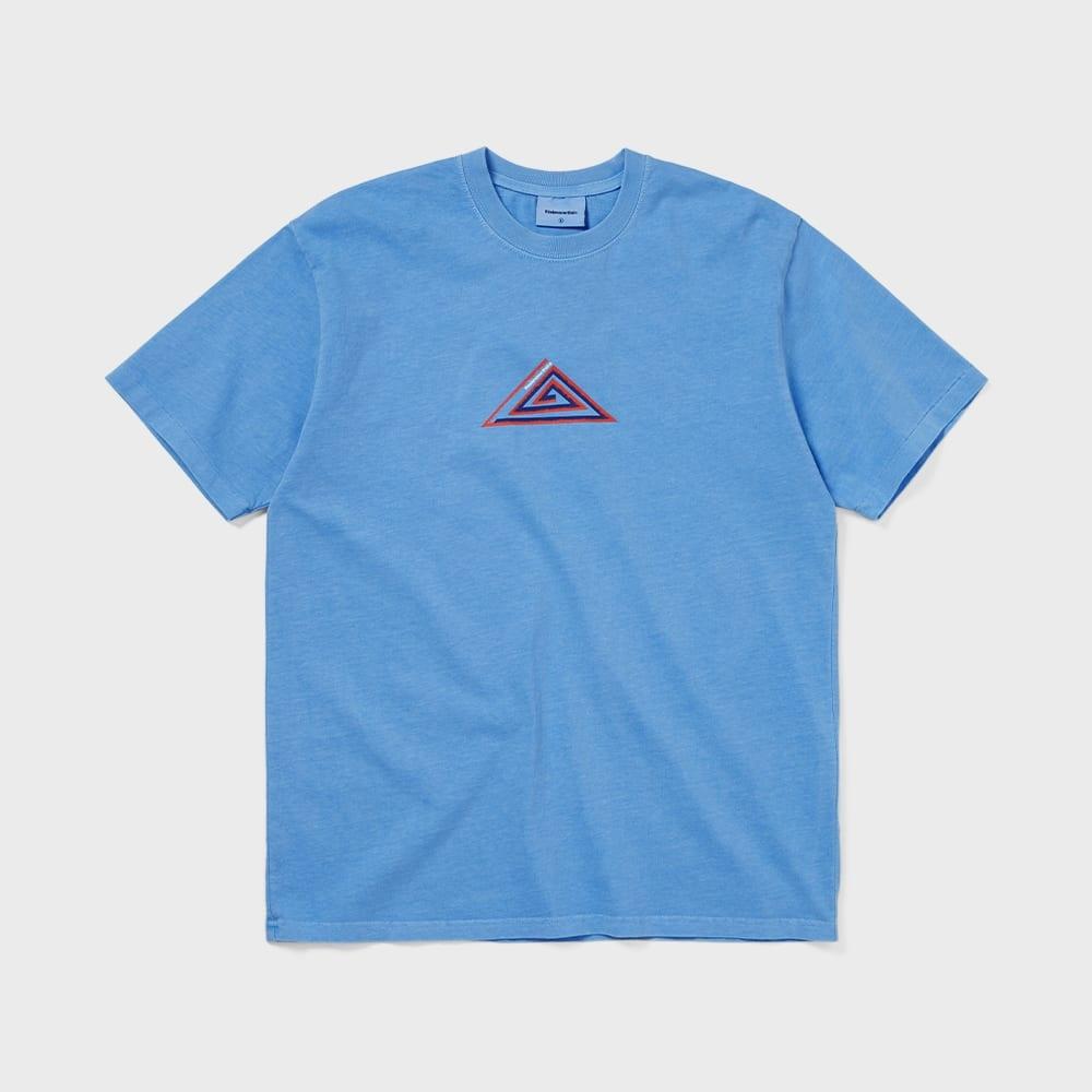 ThIs Is Never That Spiral Triangle Tee Blue L