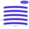 5/20pcs Car Wheel Hub Reflective Sticker Tire Rim Reflective Strips Luminous Sticker for Night Driving Car-Styling Accessories