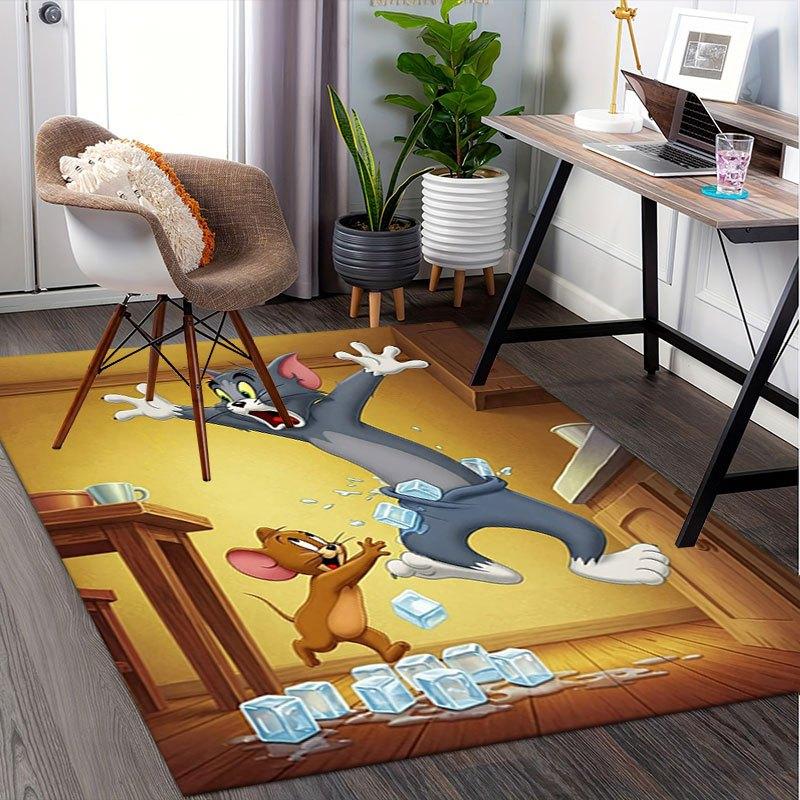 

Tom and Jerry Ice Cube Fun Game Poster PrintOffice Mat Home Decor Gift For Halloween & Christmas LD37 80cm by 120cm
